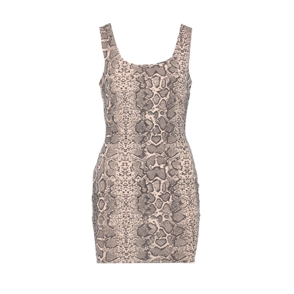 BOOHOO size 8 SNAKE PRINT BODYCON MINI DRESS party dress  club dress summer dres